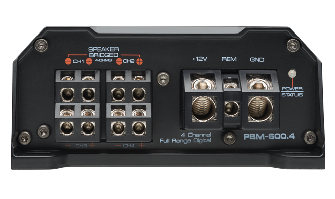 PBM-600.4 PBM Series Full Range 4 Channel Class D Mini Amplifier