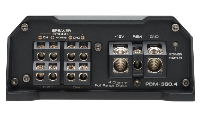 PBM-360.4 PBM Series Full Range 4 Channel Class D Mini Amplifier